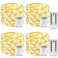 BOSSERN 4 Pack 60 LED Fairy Lights Battery Operated with Remote 8 Modes String Lights Indoor Outdoor Cuttable Battery Light for Home Bedroom Wedding DIY Centerpiece Christmas Decorations Warm White