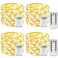 BOSSERN 4 Pack 60 LED Fairy Lights Battery Operated with Remote 8 Modes String Lights Indoor Outdoor Cuttable Battery Light for Home Bedroom Wedding DIY Centerpiece Christmas Decorations Warm White