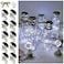 NiniTe LIGHTS Solar Wine Bottle Lights 10 Pack Diamond Cork Lights 20 LED Outdoor Waterproof Fairy String Lights for Garden Wedding PatioCool White