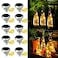 ZYLiWoo Bottle Lights Solar Wine Bottle Lights 10 Packs 20LED Outdoor Waterproof Fairy Light Strings for Recycling Wine Bottle Decoration