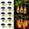 ZYLiWoo Bottle Lights Solar Wine Bottle Lights 10 Packs 20LED Outdoor Waterproof Fairy Light Strings for Recycling Wine Bottle Decoration