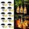 ZYLiWoo Bottle Lights Solar Wine Bottle Lights 10 Packs 20LED Outdoor Waterproof Fairy Light Strings for Recycling Wine Bottle Decoration