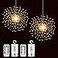 PXBNIUYA 2 Pack Starburst Sphere Lights200 LLED Firework Lights 8 Modes Dimmable Remote Control Waterproof Hanging Fairy Light Copper Wire Light for Patio Parties Christmas Battery Operated