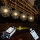 PXBNIUYA 4 Pack 800 LED Plug in Starburst Sphere LightsFirework Light 8 Modes Dimmable Remote ControlWaterproof Copper Wire Hanging Fairy Lights for Patio Parties Tent Christmas Warm White
