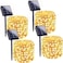 BHCLIGHT Solar String Lights Outdoor 4 Pack 160FT 400 LED Solar Twinkle Lights for Outside Waterproof Copper Wire with 8 Modes Solar Fairy Lights for Garden Yard Wedding Christmas Tree Decor Warm Whit