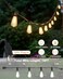 BRIMAX 10FT Outdoor String Lights with 10 BulbsST38 1W Plastic LED Edison Bulbs Shatterproof Waterproof String Lights Perfect for Bistro Pergola Backyard and Garden