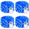 BOSSERN 4 Pack 60 LED Fairy Lights Battery Operated with Timer 20FT Waterproof String Lights Indoor Outdoor Cuttable Battery Light for Home Bedroom Wedding DIY Centerpiece Christmas Decorations Blue
