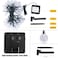 LSLCQW Solar String Lights Small Crystal Ball Outdoor String Light 60 LED 40ft 8 Lighting Modes Waterproof Solar Powered Patio Solar Light for Garden Yard Porch Wedding Party Decor Warm White