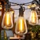 Brightown 75FT Solar String Lights Outdoor Waterproof with Remote 351 LED Shatterproof Bulbs Dimmable Timable 3 Light Modes Commercial Grade Patio Lights for Garden Backyard Party Decor