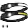 Nessciera Headlamp Rechargeable 2Pack LED Head Lamp Flashlight 230 Wide Beam Headband Light 400 Lumen Super Bright USBC Rechargeable Lightweight Headlight for Running Fishing Hiking Camping