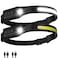 Nessciera Headlamp Rechargeable 2Pack LED Head Lamp Flashlight 230 Wide Beam Headband Light 400 Lumen Super Bright USBC Rechargeable Lightweight Headlight for Running Fishing Hiking Camping