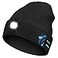 MOXTOYU Bluetooth Beanie with Light USB Rechargeable LED Headlamp Winter Hat Christmas Stocking Stuffers Gifts for Men Women Hatlight for Running Hiking Hunting Skiing Black