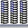 Macarrie 30 Pcs LED Headlamp Flashlight for Adults Outdoor Mardi Gras Flashlight Headlamps with Adjustable Headband Waterproof Head Lights with 3 Modes 90 AAA Batteries for Forehead Work Family Camp