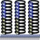 Macarrie 30 Pcs LED Headlamp Flashlight for Adults Outdoor Mardi Gras Flashlight Headlamps with Adjustable Headband Waterproof Head Lights with 3 Modes 90 AAA Batteries for Forehead Work Family Camp