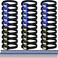 Macarrie 30 Pcs LED Headlamp Flashlight for Adults Outdoor Mardi Gras Flashlight Headlamps with Adjustable Headband Waterproof Head Lights with 3 Modes 90 AAA Batteries for Forehead Work Family Camp