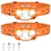 LHKNL Headlamp Flashlight Lumen UltraLight Bright LED Rechargeable Headlight with White Red Light2Pack Waterproof Motion Sensor Head Lamp8 Mode for Outdoor Camping Running Fishing Orange