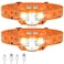 LHKNL Headlamp Flashlight Lumen UltraLight Bright LED Rechargeable Headlight with White Red Light2Pack Waterproof Motion Sensor Head Lamp8 Mode for Outdoor Camping Running Fishing Orange