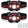 Vekkia Ultra Bright LED Headlamp Flashlight 2 Pack White and Red Light Headlight with Adjustable Headband IPX6 Waterproof Head Lamp for OutdoorsCampingRunningCyclingHiking Batteries Included