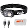 Fenix HL45R 1000 Lumen Zoomable Headlamp USBC Rechargeable 3X AAA Dual Fuel Gesture Sensing Adjustable Focus with FloodlightSpotlight Red Light and Organizer