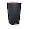 Lechuza CUBICO Color 40 Slate SelfWatering Tall Planter H295 L157 W157 in