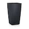 Lechuza CUBICO Color 40 Slate SelfWatering Tall Planter H295 L157 W157 in