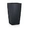 Lechuza CUBICO Color 40 Slate SelfWatering Tall Planter H295 L157 W157 in