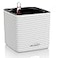 Lechuza Cube Color 14 White SelfWatering Indoor Small Plant Pot H55 L55 W55 in