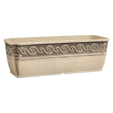 Classic HomeGarden Classic Home and Garden Corinthian Trough Planter 10 Ivory Ash