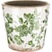 Beeveer Farmhouse Ceramic Planter 55 Inch Large Plants Pot Ice Crack Beige Green Flowers Plant Pots with Drainage Hole Indoor Plants Kitchen Rustic Antique Decor Gift