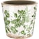 Beeveer Farmhouse Ceramic Planter 55 Inch Large Plants Pot Ice Crack Beige Green Flowers Plant Pots with Drainage Hole Indoor Plants Kitchen Rustic Antique Decor Gift