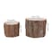 ARTIBETTER Rustic Bark Flower Pot Natural Tree Bark Design WaterResistant Planter for Planting Flowers Garden Decor Porch or Rustic Wedding Decoration