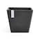 Ecopots Rotterdam Durable Modern Square IndoorOutdoor RecycledBased Composite Flower Planter Dark Grey 8
