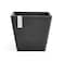 Ecopots Rotterdam Durable Modern Square IndoorOutdoor RecycledBased Composite Flower Planter Dark Grey 8