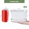 Oliz Windowsill Garden Pots White Plastic Flower Pots with Drainage Tray for Herb Succulents African Violet Pack of 6