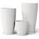 QCQHDU 242111 inch Large Planters with Drainage Hole Saucer Set of 3 Plant Pots Tall Planter for Indoor Outdoor Plants Home Modern Decor