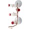 SWEET FEEDERS Window Hummingbird Feeder Handcrafted Copper and Aluminum Multiple Stations Modern Hummingbird Feeder Glass Bottles Suction Cups Copper Four Station