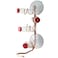 SWEET FEEDERS Window Hummingbird Feeder Handcrafted Copper and Aluminum Multiple Stations Modern Hummingbird Feeder Glass Bottles Suction Cups Copper Four Station