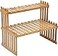GURECOD 146185 2 Tiers Bamboo Plant Stand ShelfDesk Flower Pot HolderAdjustable Desktop Shelf Display Organizer Ladder Rack for Office Decorate Storage RackKitchen Rack 185 Length
