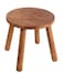zaowofires Round Solid Wooden Step Stool Garden Stool118HPlant Stool Wood Legs Detachable for Plant Stand Kitchen BathroomBedroomLivingroom Walnut 118inch