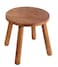 zaowofires Round Solid Wooden Step Stool Garden Stool118HPlant Stool Wood Legs Detachable for Plant Stand Kitchen BathroomBedroomLivingroom Walnut 118inch