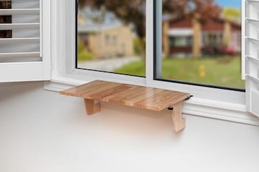 AD Furnishes Original SillMate Window Plant Shelf 2125 Sill Shelf for Plants Verify Sizing First Cat Perch Renter Friendly No DrillingDamage Sill Extender for Plants Window Table
