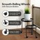 US Original Indoor Plant Stand with Wheels 2 Sizes Metal Rolling Flower Pot Risers for Potted Plants 12 10 Diameter