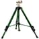 Hourleey Impact Sprinkler on Tripod Base Heavy Duty Brass Sprinklers for Yard Lawn Garden 0360 Degree Large Area Coverage 34 Inch Connector Extension Legs Flip Locks with Brass Sprinkler Head