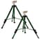 Hourleey Impact Sprinkler on Tripod Base 2 Pack Heavy Duty Sprinklers for Lawn Yard Garden 0360 Degree Large Area Coverage 34 Inch Connector Extension Legs Flip Locks with Brass Head