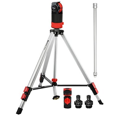 Eden 94152 PRO Heavy Weight Telescoping Tripod 537 lbs MultiPattern Turbo Gear Drive Sprinkler wQuick Connect Starter Kit 360 Degree Coverage