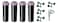 K-Rain K Rain ProPlus 34 Reclaimed Water RCW Gear Drive Rotor Sprinkler 4 12 PopUp 22 50 Spray Distance 40 360 Arc Spray Pattern with FullCircle Includes Install Kit 4 Pack