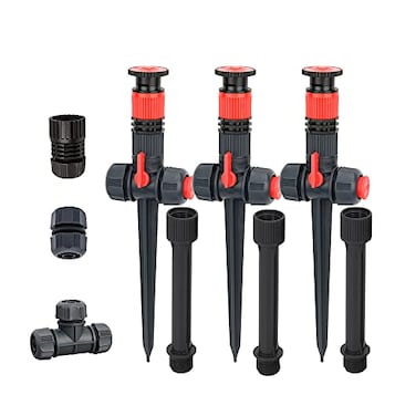 Eden 96093 MultiAdjustable Flex Design Garden Sprinkler with Extension Set Great for DIY Gardening Product