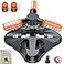 WOVUU Garden SprinklerUpgrade Lawn Sprinklers Automatic 360 Degree Rotating Irrigation Grass Water Sprayer SystemGarden Hose Sprinkler for YardBuilt in 36 Units Angle Spray NozzlesOrange1Pack