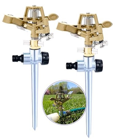 APT Metal Pulsating Sprinklers for Yard Up to 6200 ft 2 Pk