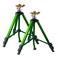 LIULO TOOL Impact Sprinkler on Tripod Base 2 Pack Tripod Sprinklers with Head 360 Degree Large Area Irrigation with Extension Legs Flip Locks Heavy Duty 34 Connector for Lawn Yard Garden